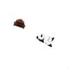Miniature Panda Sofa Chair Wall Clock Model DIY Accessory Cute Modern Furniture for Living Room
