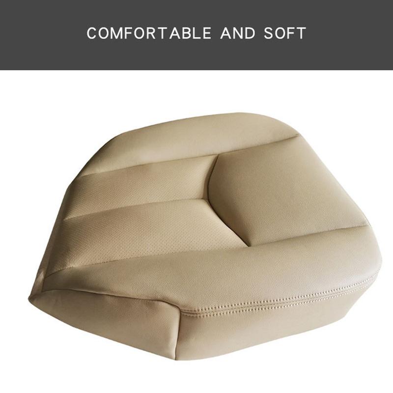 Car Front Driver Side PU Leather Seat Cushion Bottom Seat Cover For Cadillac Escalade 2003-2006-A87Q