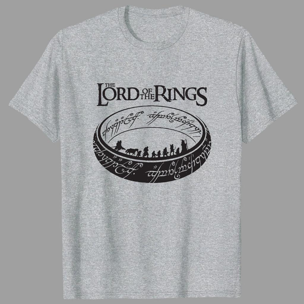 2026 Summer Mens Women Lord of The Rings Journey Letter Printed Round Neck Tshirt Cotton Casual Outdoor Short Sleeve Tee