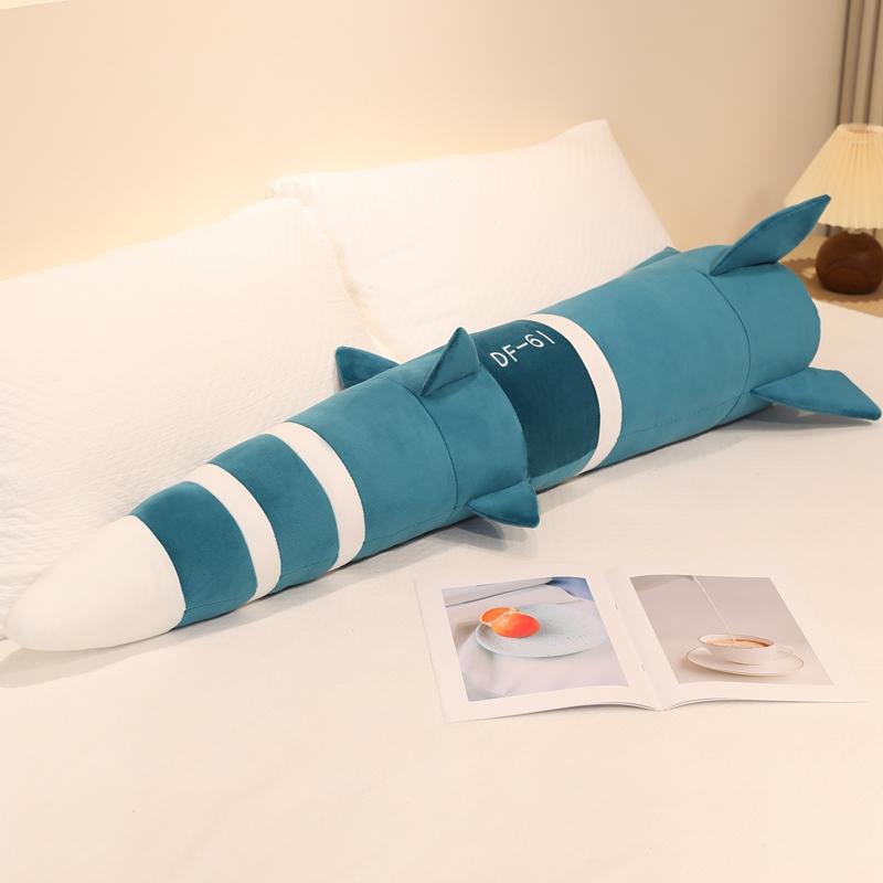 60/120cm Intercontinental Strategic Nuclear Missiles Plush Pillow Stuffed Brown Green DF-5C DF-61 Sleeping Bolster Man Gift