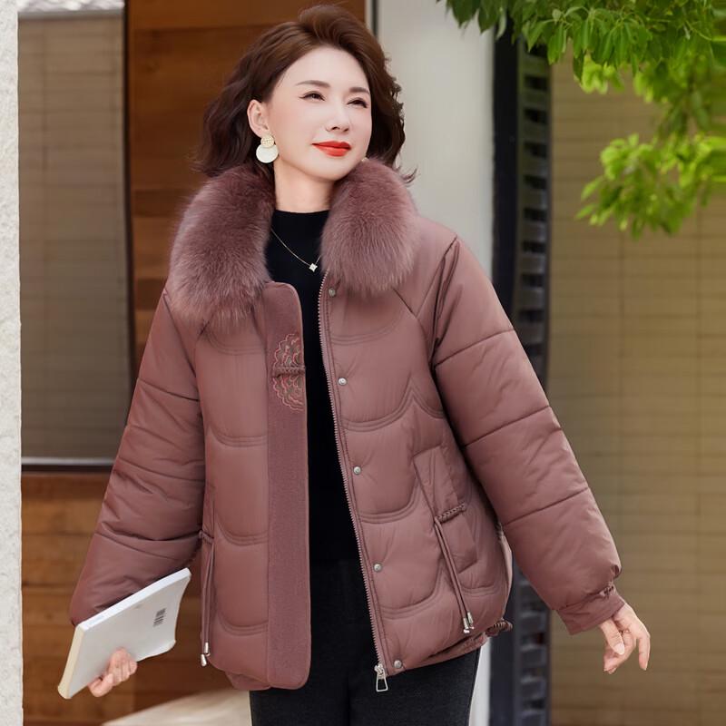 New Chinese Style Plush-Lined Winter Padded Jacket for Women