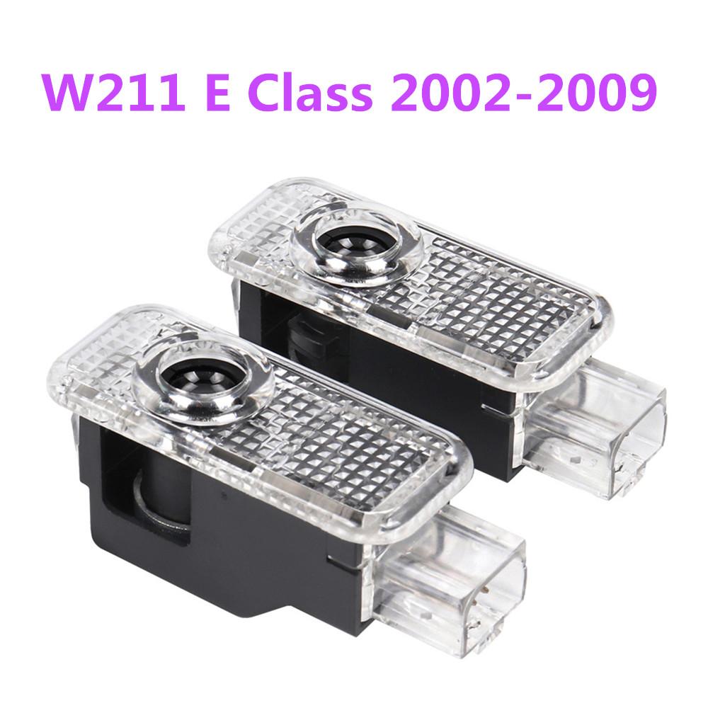 

2025 Hot Car Sticker 2PCS LED Car Door Ghost Shadow Welcome Logo Projector Lights Accessories For Mercedes Benz W211 S211 E CLAS For Mercedes-AMG