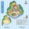 Cute 3D Cartoon Cottage Landscaping Stickers for Collage Journals