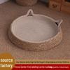 Foldable Dual-Use Woven Cat Bed and Scratcher
