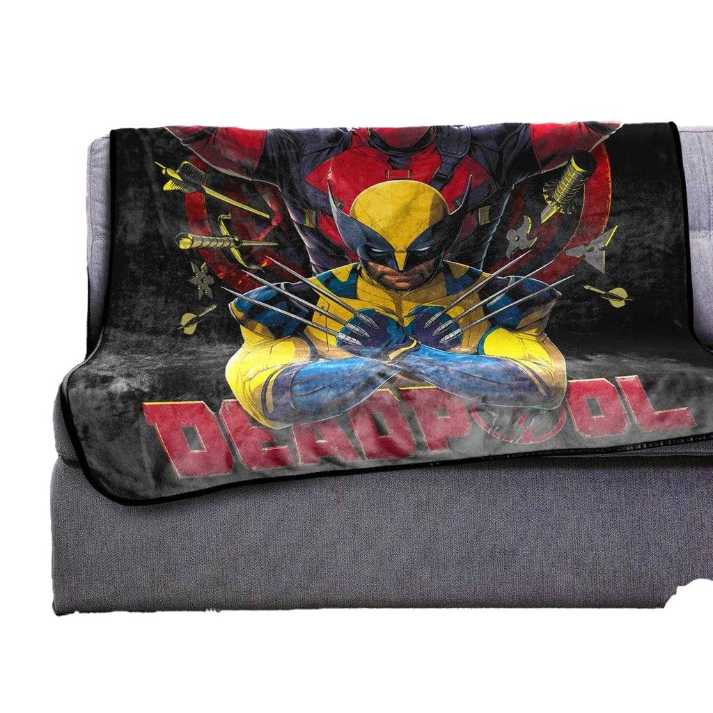 Deadpool & Wolverine Plush Throw