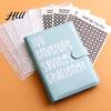 Budget Envelope System 100 Savings Challenge Kit PU Binder with Numbered Pockets Saving And Progress Trackers A5 Planner for Couples Individuals