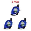 1/2/3PCS Waterproof DC 130db Motorcycle Snail Air Horn Siren Super Loud For Car Truck Motorbike Universal