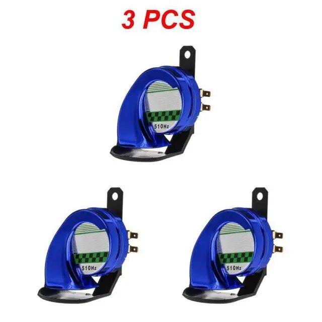 1/2/3PCS Waterproof DC 130db Motorcycle Snail Air Horn Siren Super Loud For Car Truck Motorbike Universal