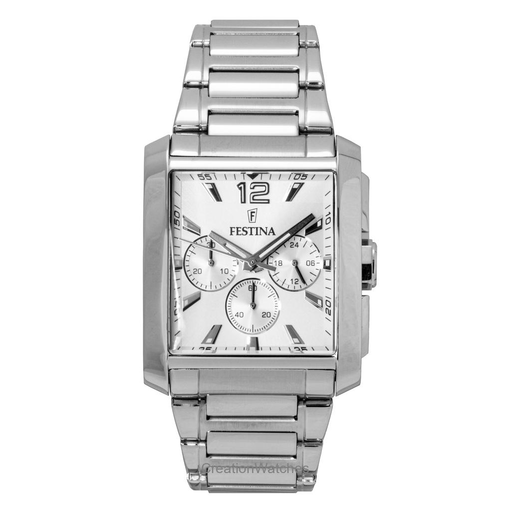 Festina Chronograph Stainless Steel Silver Dial Quartz F20635-1 Men's Watch