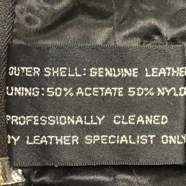 Roberto Gellini Genuine Leather Rider’s Jacket with Epaulettes/Men’s Size M/42/Black/(USED)