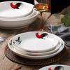 Vintage Rooster Ceramic Dining Plate