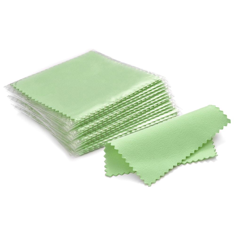 50pcs 8x8cm Silverware Polishing Cloth Jewelry Cleaner Cloth Wipes For Silver Gold Platinum Cleaning Keep Coin Ring Clean Shiny