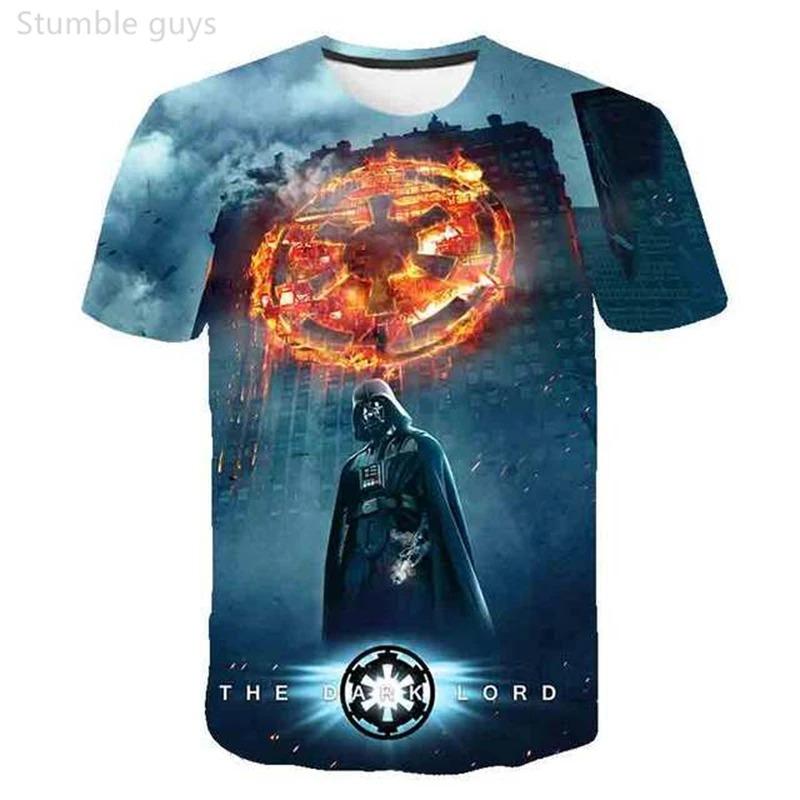 

Men Star Wars T-Shirt Chirrut Imwe Print Lightweight Anime Kids Boys Short Sleeve Tee S
