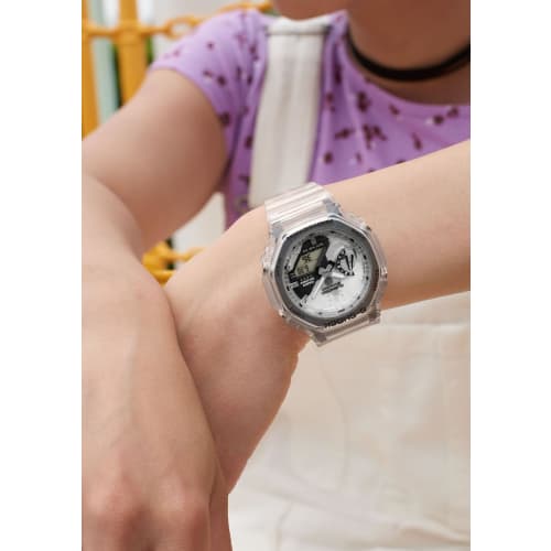 Casio G-SHOCK 40th Anniversary Clear Remix Watch GMA-S2140RX-7AJR Women's Clear