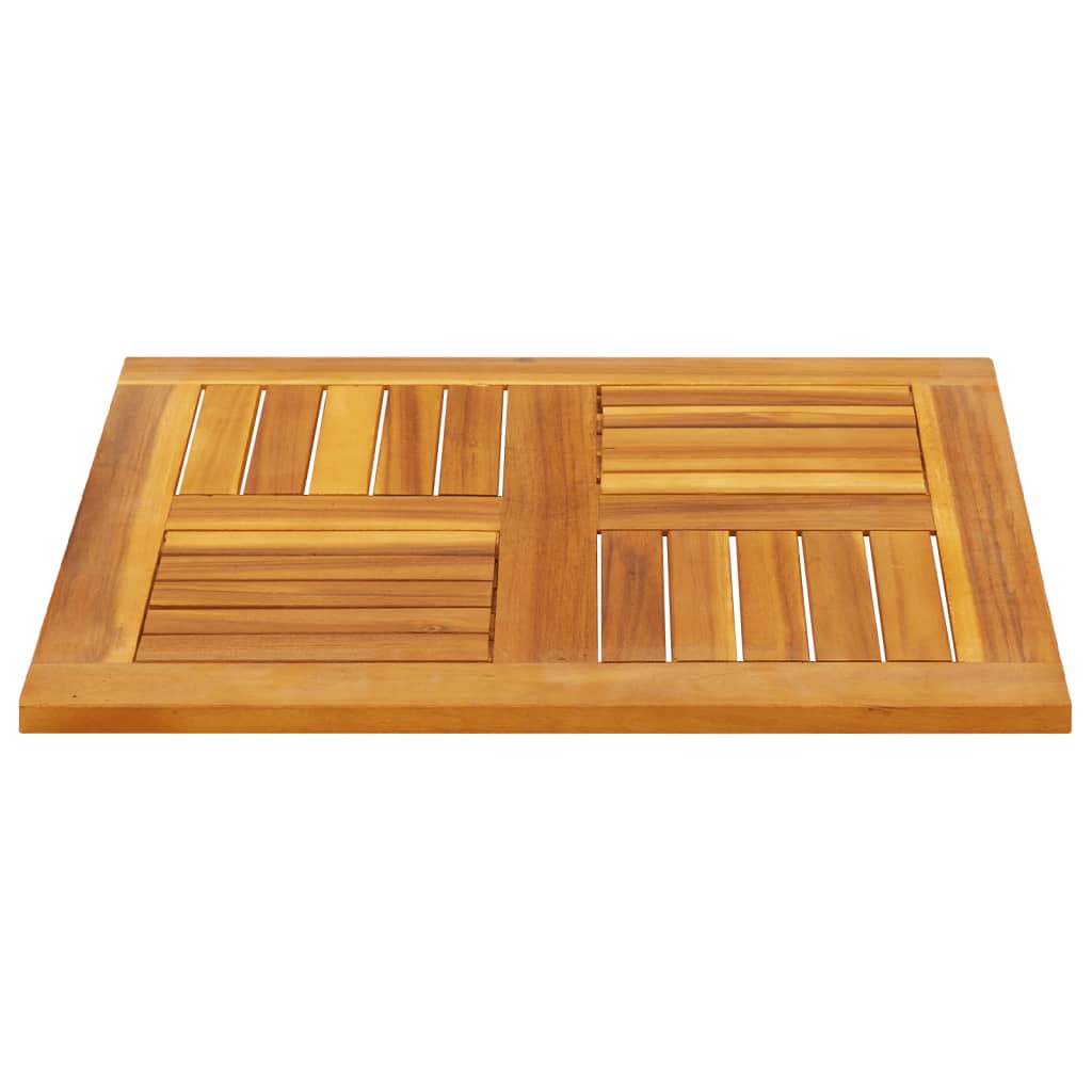 Table Top 60x60x2 cm Square Solid Acacia Wood