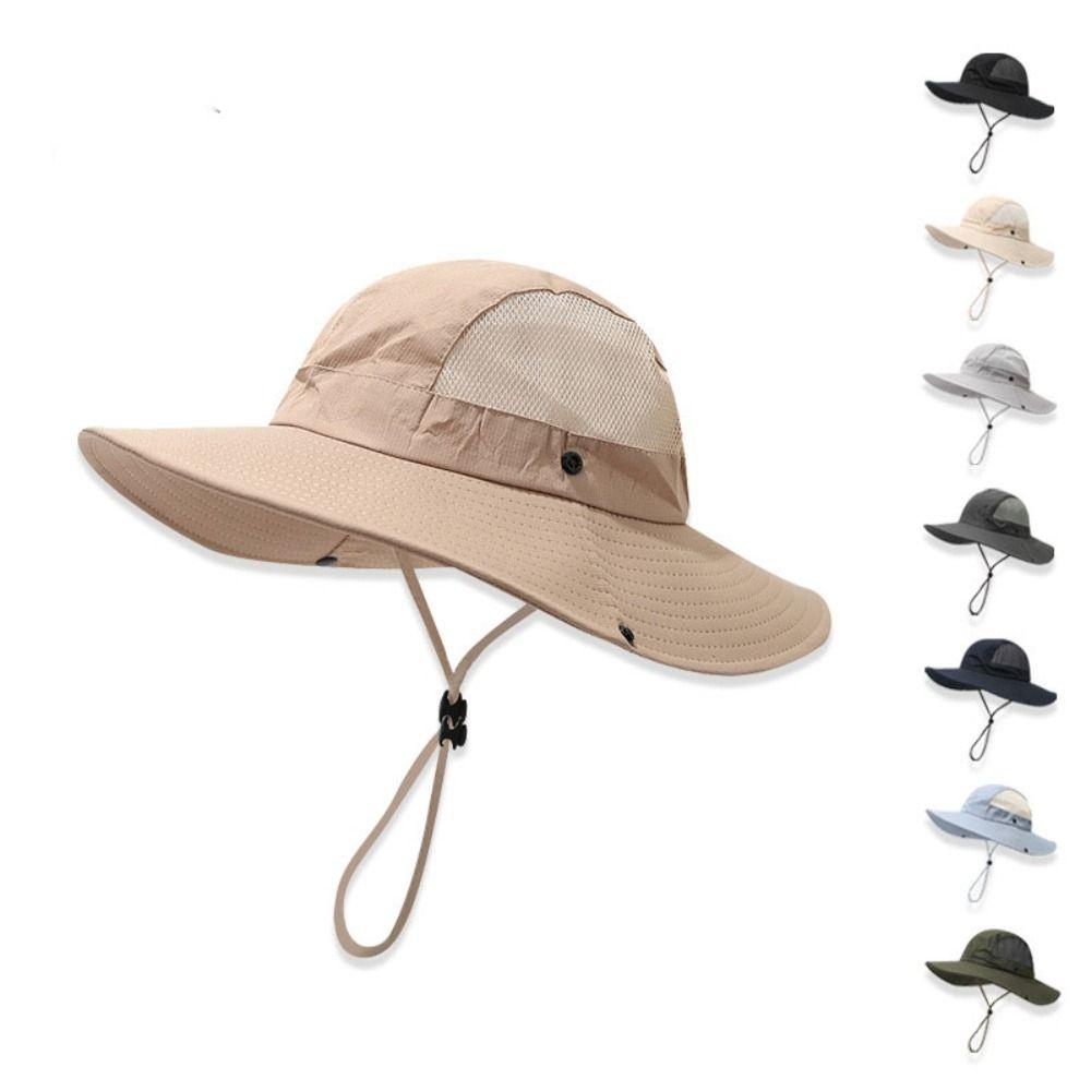 Quick-dry Men Fisherman's Hat Waterproof Hiking Cap Casual Folding Bucket Hat  Sports