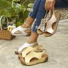 Summer Woman Sandals Shoes Soft Shoes Woman Plus Size Sandals Woman Wedge Walking Shoes Elegant Footwear Female Women Sandal