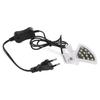 Aquarium Lights Small LED Clip Lamp for Fish Tanks with Separate Power 5W 12 Beads High Brightness White Lighting 6XDE