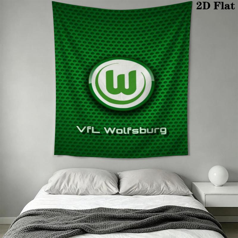 VfL Wolfsburg Wall Tapestry Aesthetic Wall Hanging Printed Fabric Blanket Decorative Tapestries for Bedroom Living Room Home Decor