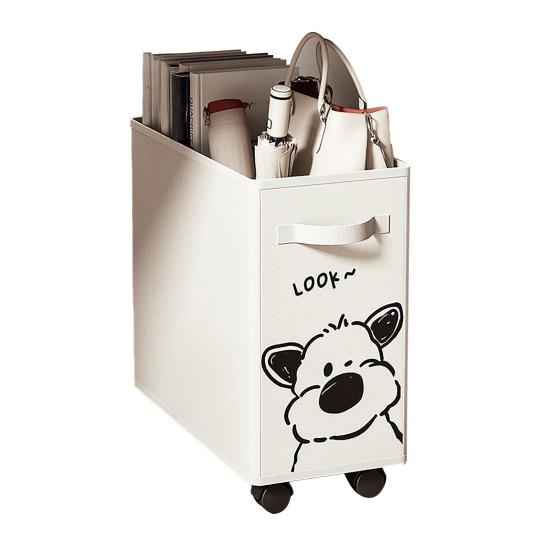 Storage Basket Laundry Bin with Wheels Handle Design Large Capacity Waterproof Foldable Clothes Toys Organizer Basket