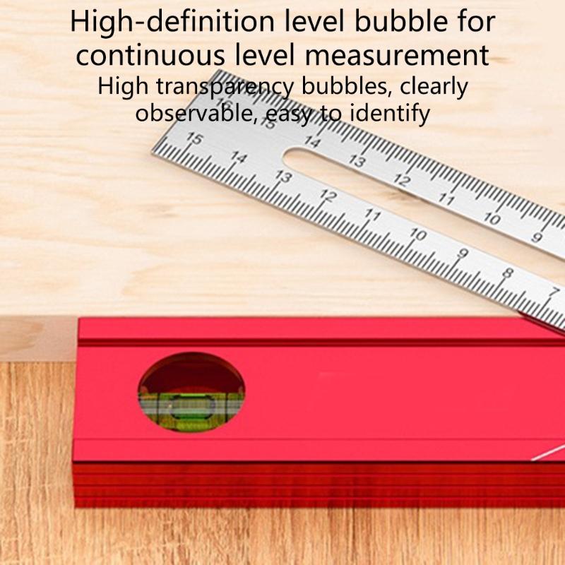 Multifunctional Foldable Angle Ruler Adjustable Positioning Scribing Protractor Marking Depth Measurement Tool Woodwork