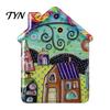 Fairy Tale Town Decor Vintage House Refrigerator Magnet, Colorful Magnets Fridge Magnetic Kitchen Decoration Accessories Whiteboard