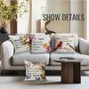 Spring Oil Painting And Faith Quotes Cushions Pillowcase Polyester Cushion Cover Throw Pillow Pillowcover Home Car Sofa Decor
