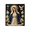 Christmas DIY Art Kit Our Lady of the Miraculous Medal, Creative Gift Holiday Home Diamond Painting Decor