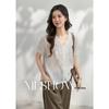 Elegant Lace Trim V-Neck Blouse