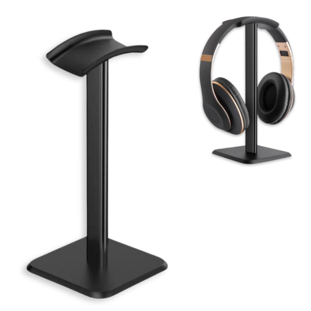 Neutral Zenith Headphone Headphone Base Stand, Holder, Stylish, Simple, Tabletop, Neat, Aluminum, Non-Slip (Black)
