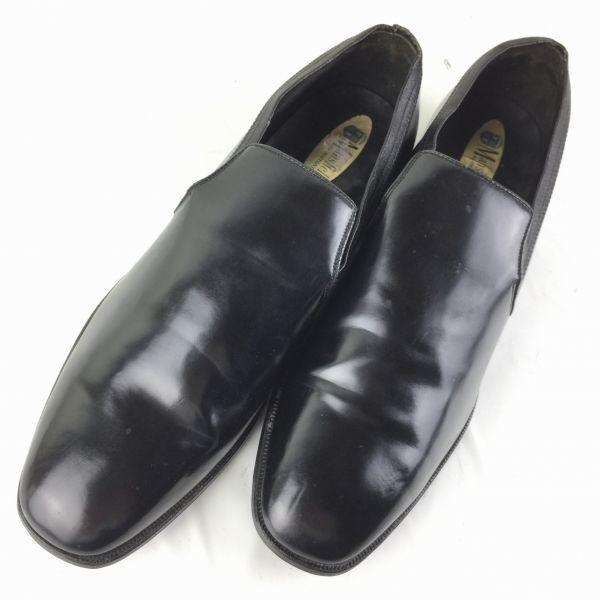 80er-90er Vintage Mansfields Slipper Vamp Business Schuhe Schwarz Größe 10.5D/B 28.0 Herren(GEBRAUCHT)