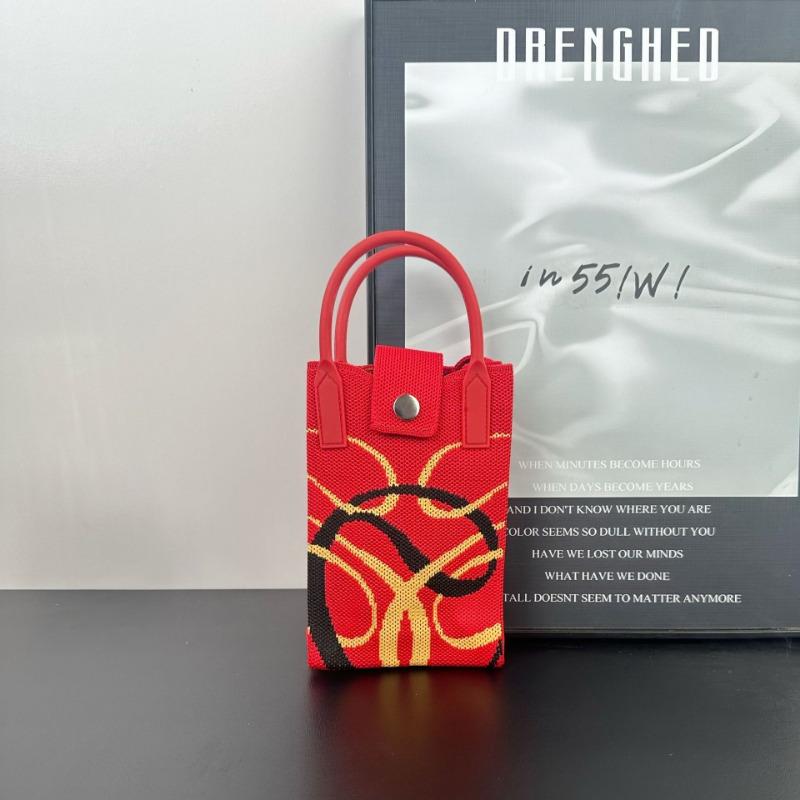 New holiday knitted mobile phone bag New 2 Fa Cai series personalized versatile messenger bag high-end bag