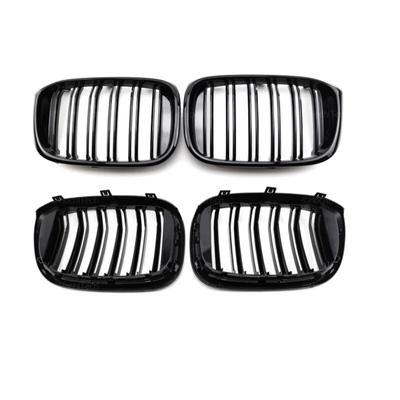 Calandres de pare-chocs avant de voiture Grille Racing Kidney pour BMW G01 X3 G02 X4 2018-21 Grille de remplacement à double barre Accessoires
