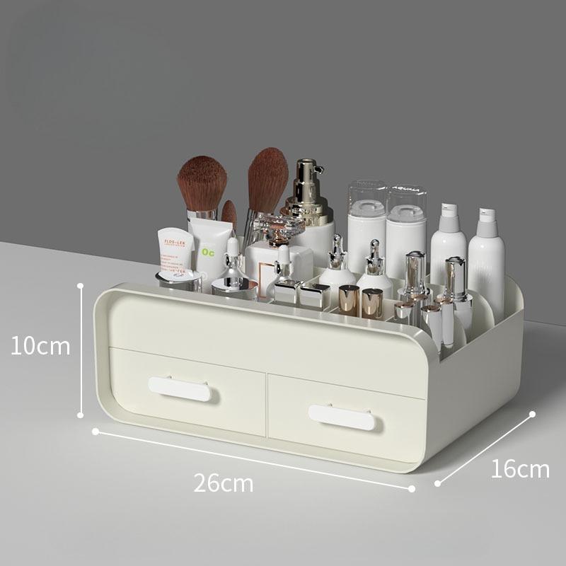 Large Capacity Drawer-type Cosmetics Organizer Rack Makeup Storage Box Dressing Table Powder Lipstick Dust-proof Storage Boxes