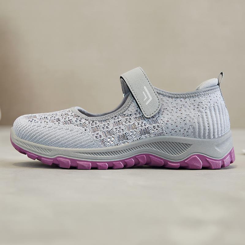 Fashion Women Sneakers Comfortable Mesh Ladies Flats Soft Platform Shoes Summer Breathable Woman Casual Walking Mom Cloth Mesh Mary