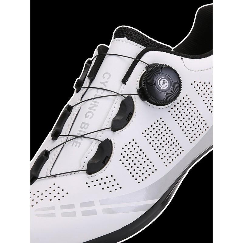 Unisex Road MTB Cycling Shoes With Single Locking System Hard Sole Rubber Outsole