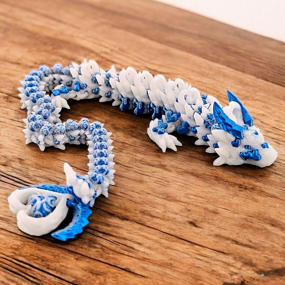 Chinese Dragon 3D Printed Dragon 3D Articulated Dragon Toys  Landscaping Decoration
