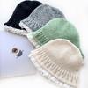 Lace Hat for Women Autumn and Winter Knitted Fisherman Hat  Korean Face Showing Small Woolen Hat Warm and Lazy Wind Basin Hat  Trendy