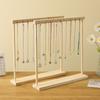Jewelry Organizer Display Stand Solid Wood Necklace Hanging Countertop Rack For Chains Earrings Bracelets Showcase Storage Rack