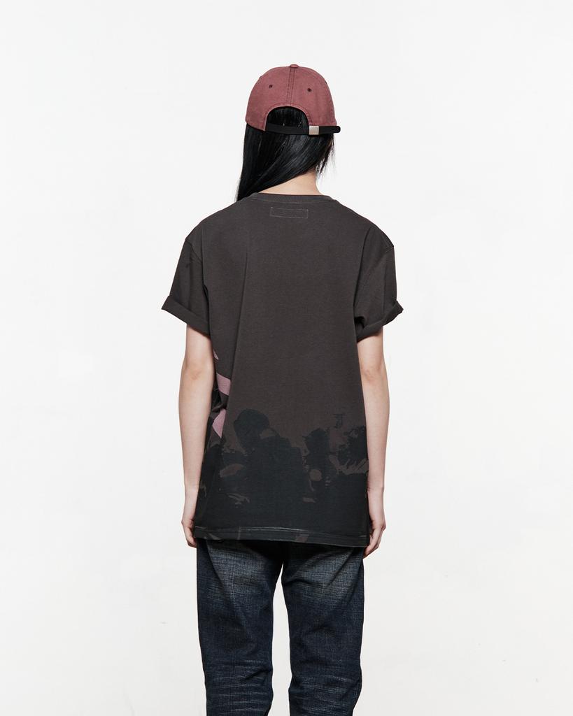 THEMUSEUMVISITOR Art Flower Leather Strap Ball Cap (Wine)