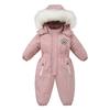 -30 Degree Winter Baby Ski Suit Jumpsuit Outwear Suits for Infants Baby Ski Suit Thick Baby Jumpsuit Waterproof Hooded for Girls Boys
