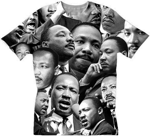 MARTIN LUTHER KING T-SHIRT. COLLAGE Black History Month T-Shirts. FBA T-Shirt Unisex T-Shirt XXXXL