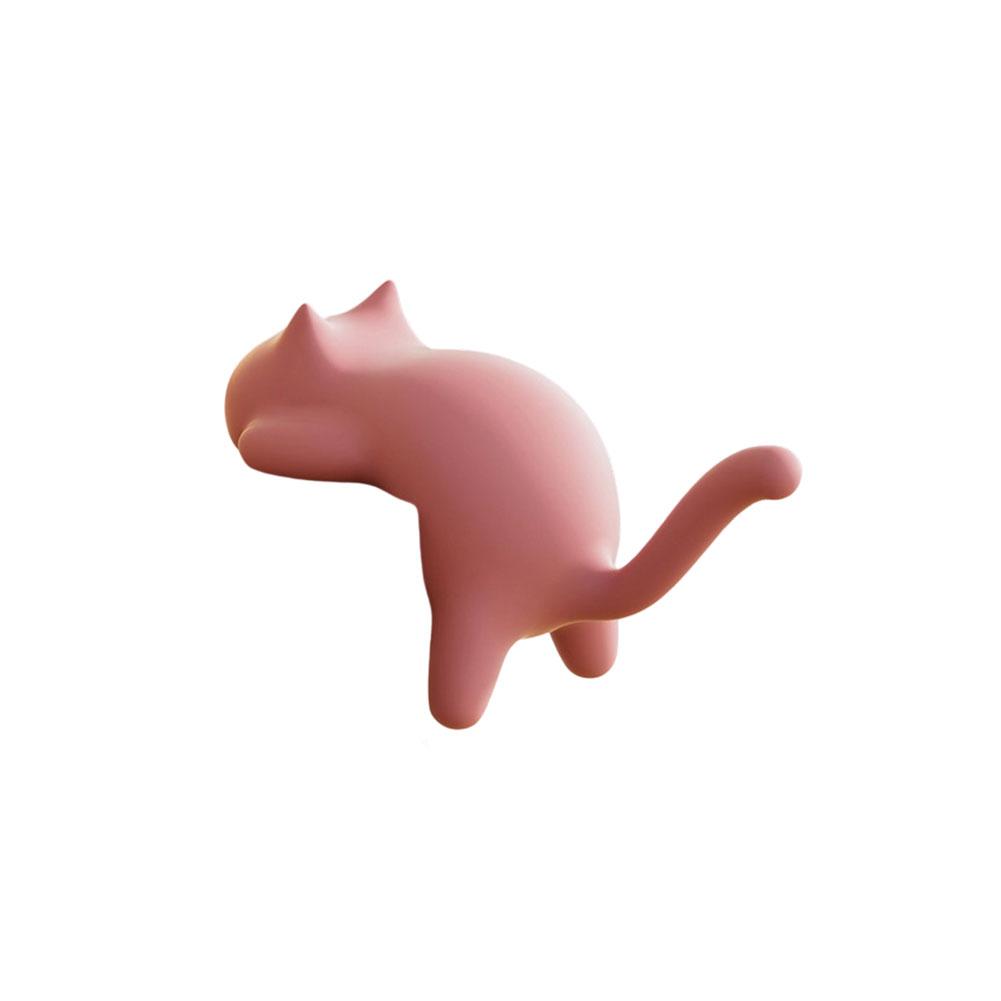 

Cute Cat Design Desk Side Bag Hook Hanger Portable Table Hook Handbag Backpack Travel Bag Organizer Holder Home Office Decor рожевий