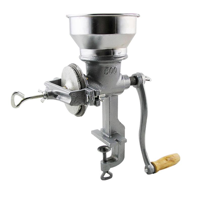 Manual 500-Type Household Grain Grinder: Corn Crusher Mill for Small-Scale Use