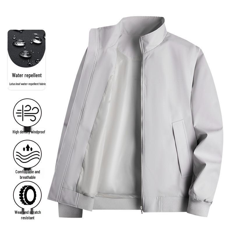 Męska kurtka bomberka retro ze stójką - Kolekcja Wiosna/Jesień