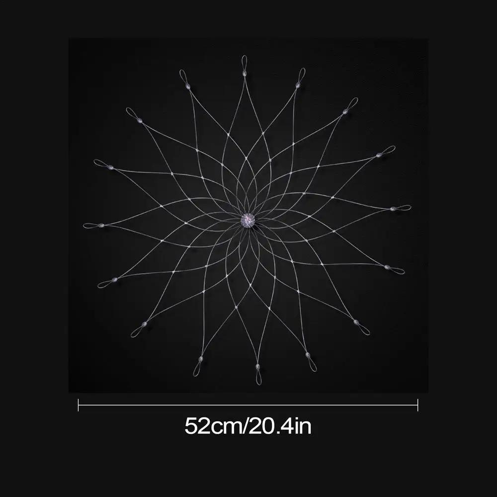 Fishing Net Cage Automatic Open Closing Wire Fish Crab Trap Net Outdoor Fishing Accessories