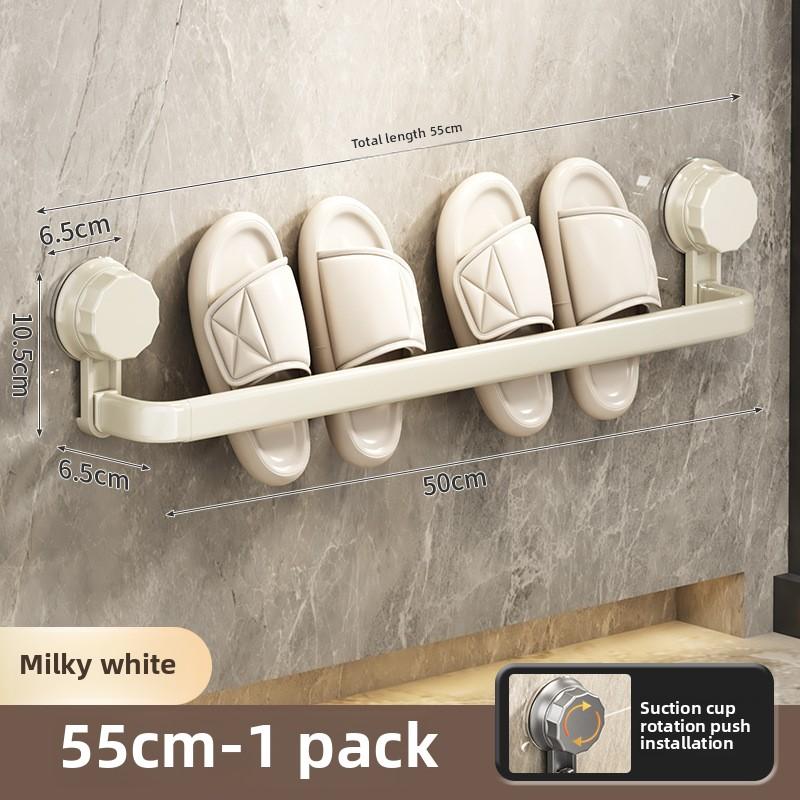 Bathroom Slipper Rack Wall-mounted Non-punching Toilet Toilet Shoe Drain Rack Storage Artifact Rack Suction Cup