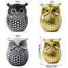 Handmade Owl Figurine Resin Craft Animal Sculpture Funny Owl Statue  Home Decor