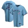 2026 Toronto Blue Jays 27 Baseball Jersey Loose Fit Button-Up Short Sleeve V-Neck Cotton Shirt Men