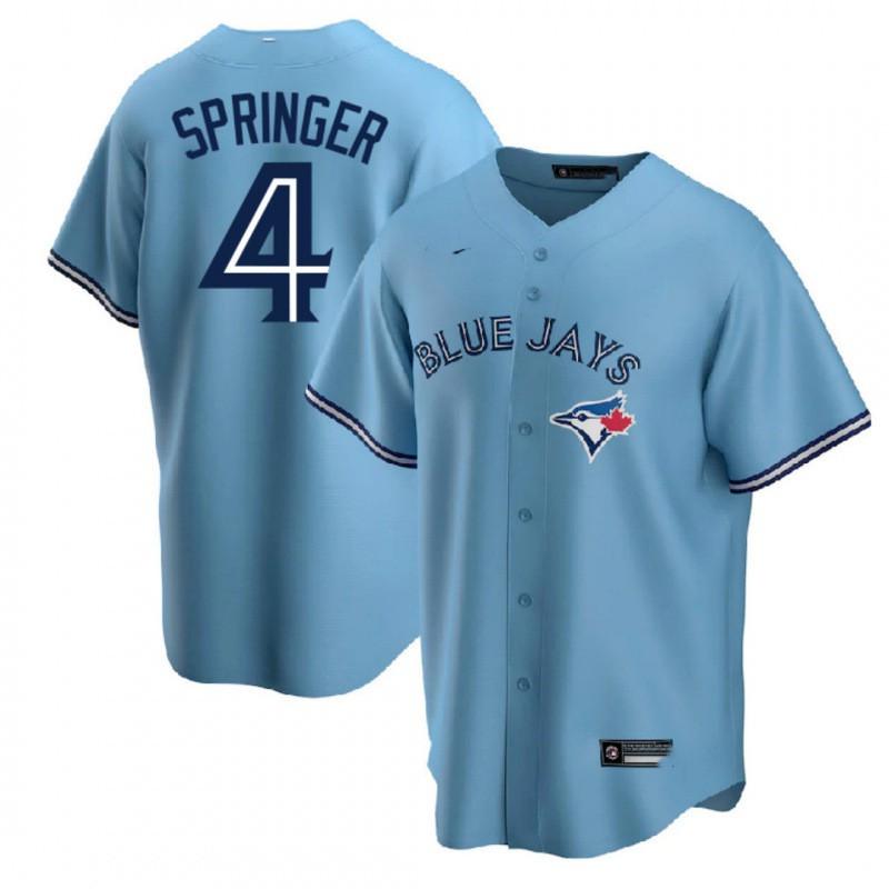 2026 Toronto Blue Jays 27 Baseball Jersey Loose Fit Button-Up Short Sleeve V-Neck Cotton Shirt Men